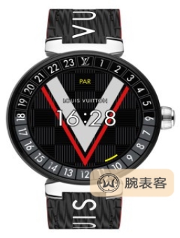 路易威登智能腕表系列Tambour Horizon 哑光黑钢智能腕表腕表