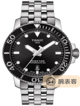 天梭运动潜水1000系列自动款腕表-黑盘